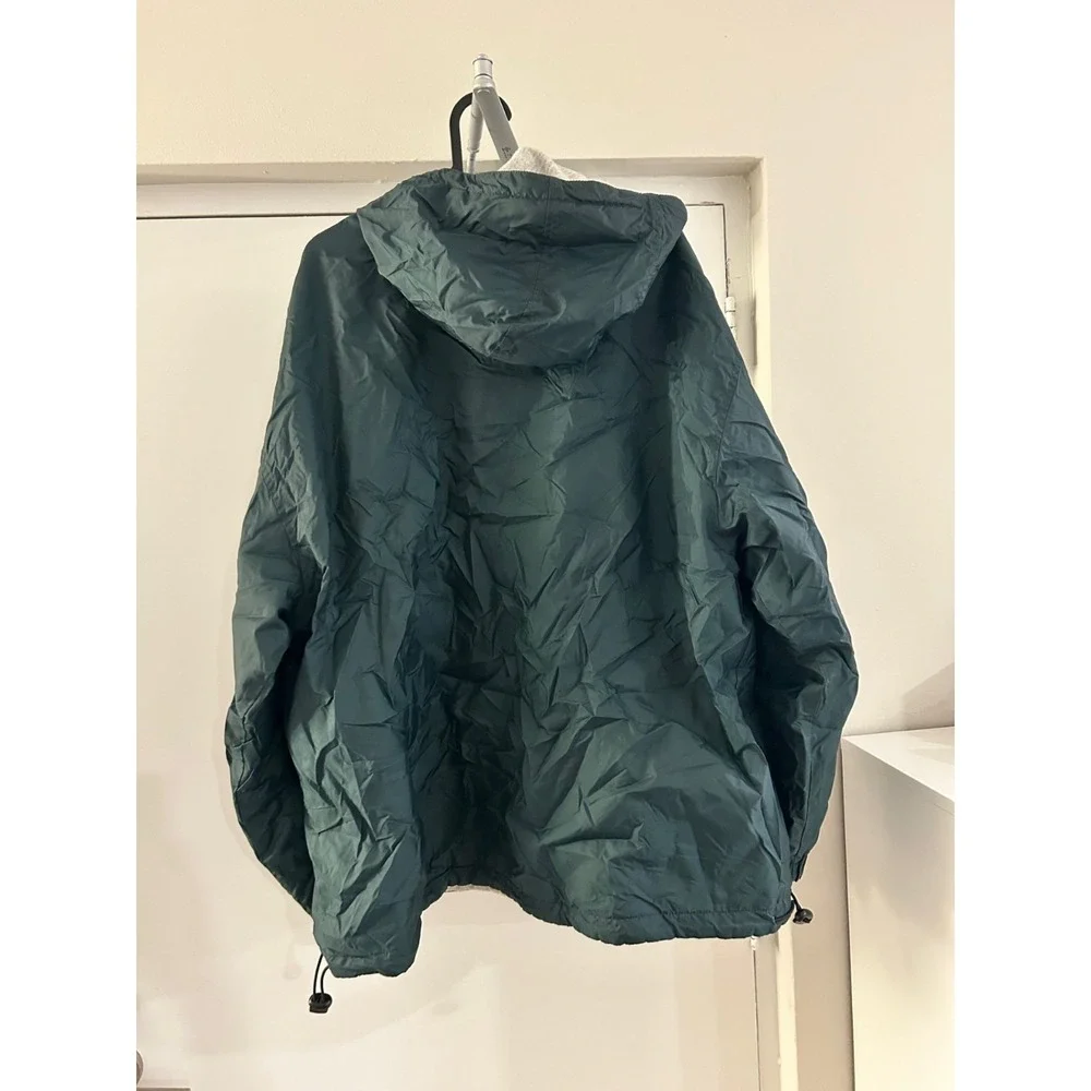 Vintage‎ 90s Windbreaker Lined Hooded Zip Pocket Unisex Large Jacket - Picture 6 of 8